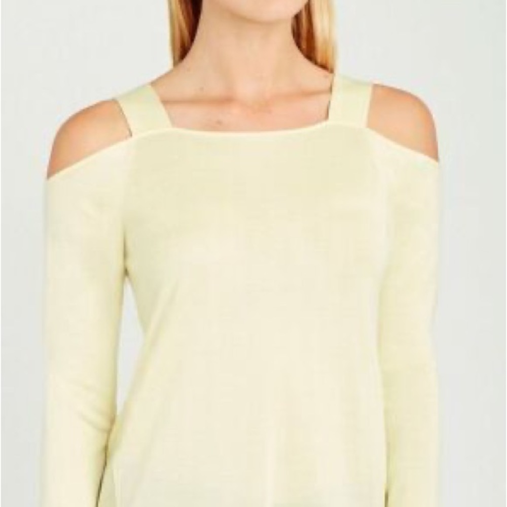 Silk-Cashmere open shoulder Carlisle sweater NWT never worn